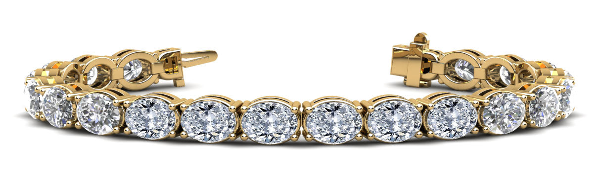 E&W OVAL TENNIS BRACELET
