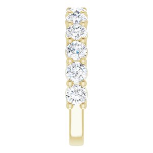 14K Yellow 3.5 mm Round Anniversary Band Mounting