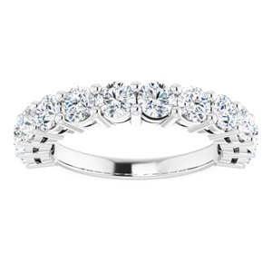 Platinum 3.5 mm Round Anniversary Band Mounting