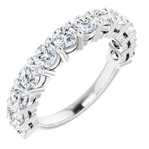 Platinum 3.5 mm Round Anniversary Band Mounting