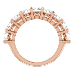 14K Rose 4.1 mm Round Anniversary Band Mounting