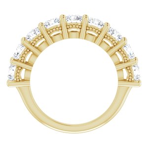 14K Yellow 4.1 mm Round Anniversary Band Mounting