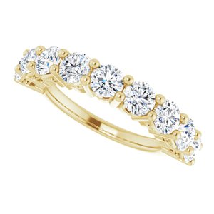 14K Yellow 4.1 mm Round Anniversary Band Mounting