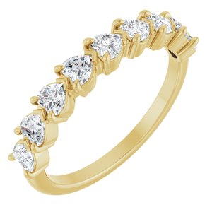 14K Yellow 9/10 CTW Lab-Grown Diamond Anniversary Band