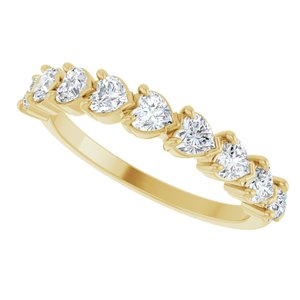 14K Yellow 9/10 CTW Lab-Grown Diamond Anniversary Band