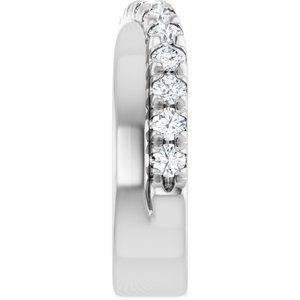 14K White 7/8 CTW Lab-Grown Diamond Anniversary Band