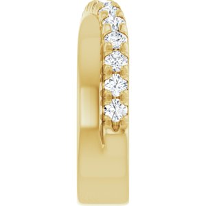 14K Yellow 7/8 CTW Lab-Grown Diamond Anniversary Band