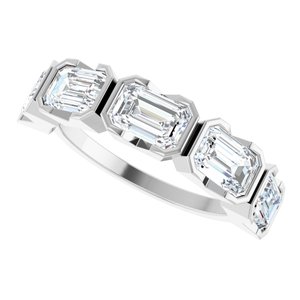 14K White 3 CTW Lab-Grown Diamond Anniversary Band