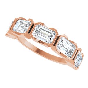 14K Rose 3 CTW Lab-Grown Diamond Anniversary Band