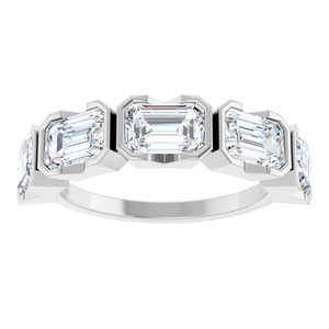 14K White 3 CTW Lab-Grown Diamond Anniversary Band