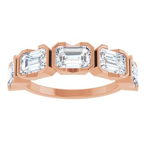 14K Rose 3 CTW Lab-Grown Diamond Anniversary Band