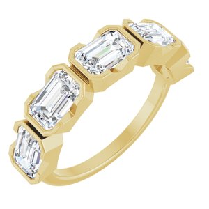 14K Yellow 3 CTW Lab-Grown Diamond Anniversary Band