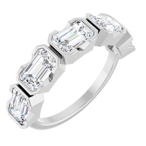 14K White 3 CTW Lab-Grown Diamond Anniversary Band