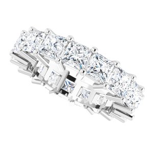 Platinum 4x4 mm Square Eternity Band Mounting