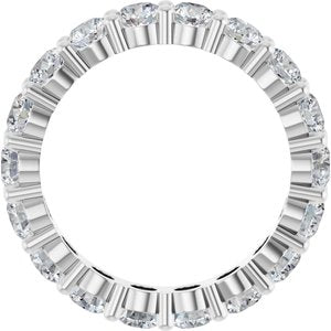 Platinum 3.5 mm Round Eternity Band Mounting Size 7