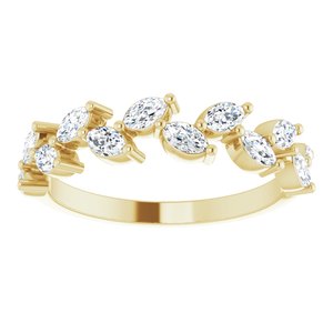 14K Yellow 5/8 CTW Lab-Grown Diamond Anniversary Band