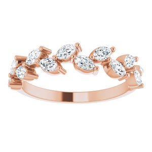 14K Rose 5/8 CTW Lab-Grown Diamond Anniversary Band