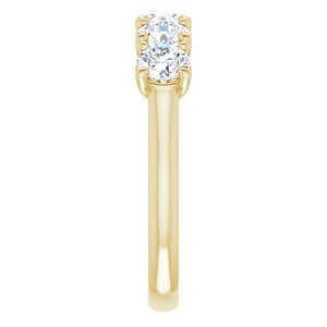 14K Yellow 4.4 mm Round Anniversary Band Mounting