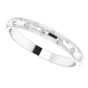 14K White 1/6 CTW Natural Diamond Anniversary Band