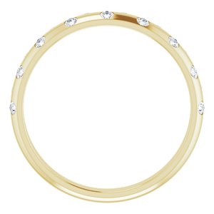 14K Yellow 1/6 CTW Natural Diamond Anniversary Band