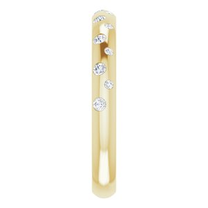 14K Yellow 1/6 CTW Natural Diamond Anniversary Band