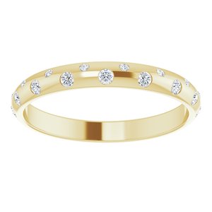 14K Yellow 1/6 CTW Natural Diamond Anniversary Band