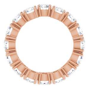 14K Rose 4.1 mm Round Eternity Band Mounting