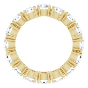 14K Yellow 4.1 mm Round Eternity Band Mounting