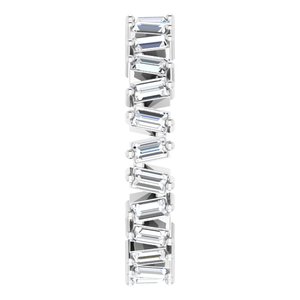 Platinum 7/8 CTW Natural Diamond Eternity Band Size 5.5