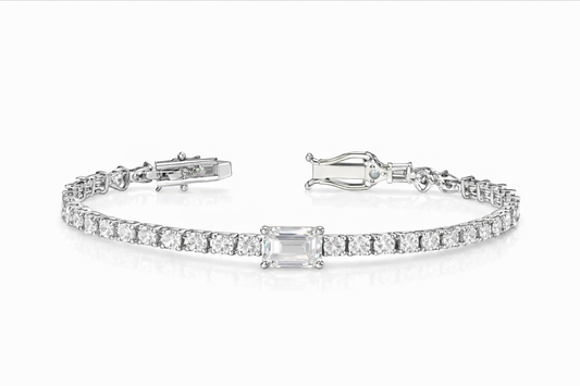 Solitaire Statement Tennis Bracelet