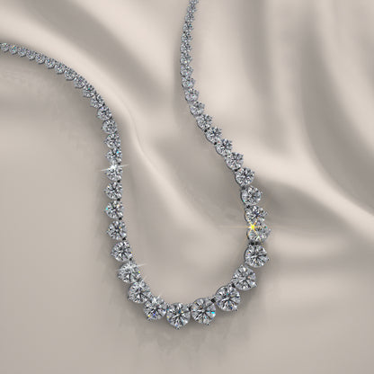 Gradual Red Carpet, Diamond Tennis Necklace