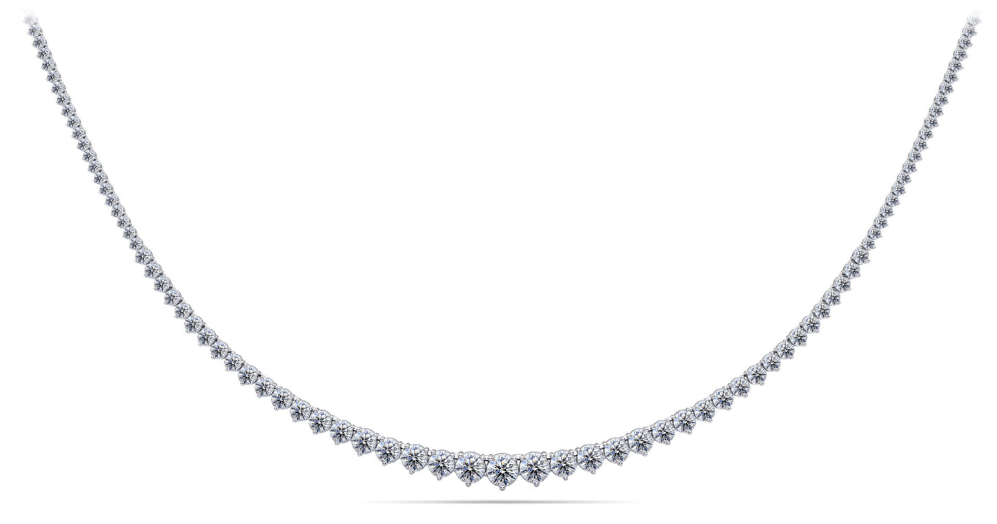 Gradual Red Carpet, Diamond Tennis Necklace