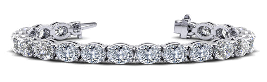 E&W OVAL TENNIS BRACELET