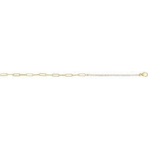 14K Yellow 1 CTW Natural Diamond Line 7" Bracelet