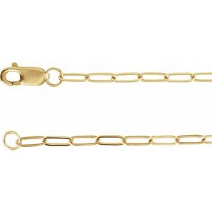 14K Yellow .03 CTW Natural Diamond Cross Charm 7" Bracelet