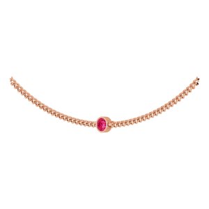 14K Rose Natural Pink Spinel 16" Necklace