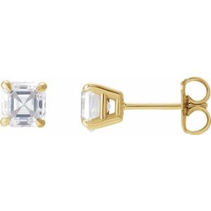 14K Yellow 5/8 CTW Natural Diamond Earrings