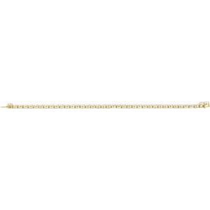 14K Yellow 12 CTW Lab-Grown Diamond Line 7" Bracelet