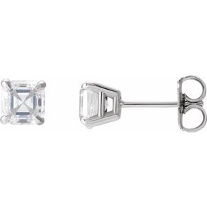 14K White 5/8 CTW Natural Diamond Earrings