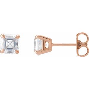 14K Rose 5/8 CTW Natural Diamond Earrings