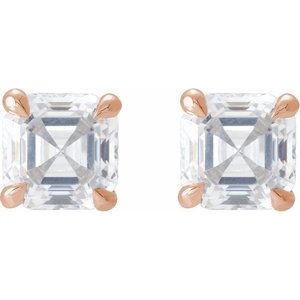 14K Rose 5/8 CTW Natural Diamond Earrings