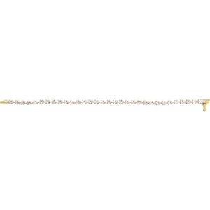 14K Yellow 6 1/2 CTW Lab-Grown Diamond Line 7" Bracelet