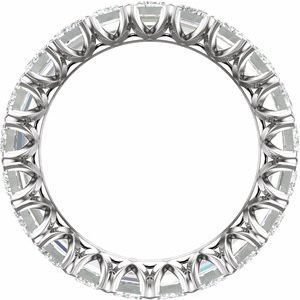 14K White 5 1/3 CTW Lab-Grown Diamond Eternity Band