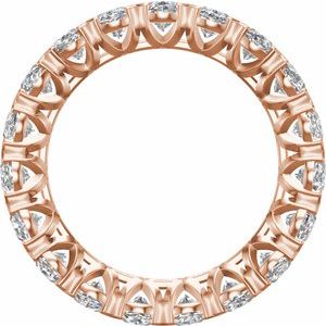 14K Rose 5 CTW Lab-Grown Diamond Eternity Band