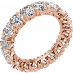 14K Rose 5 CTW Lab-Grown Diamond Eternity Band