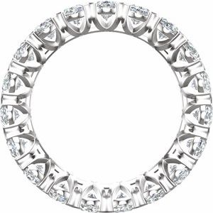 14K White 5 CTW Lab-Grown Diamond Eternity Band