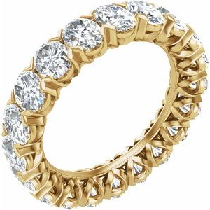 14K Yellow 5 CTW Lab-Grown Diamond Eternity Band