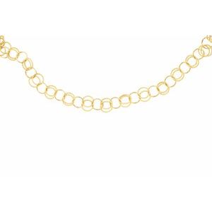 14K Yellow 11 mm Hollow Cable 38" Chain