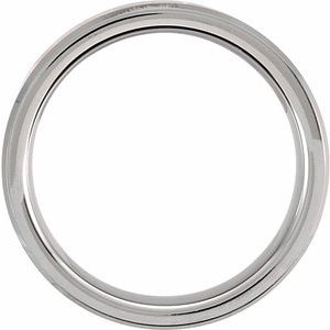 Tungsten 6 mm Beveled-Edge Band Size 10