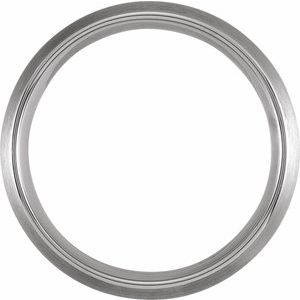 Tungsten 8 mm Domed Band Size 10 with Satin Finish